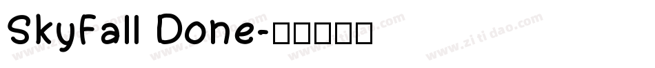 SkyFall Done字体转换